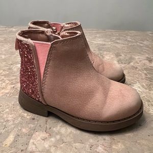 Osh Kosh Pink glitter toddler bootie size 5